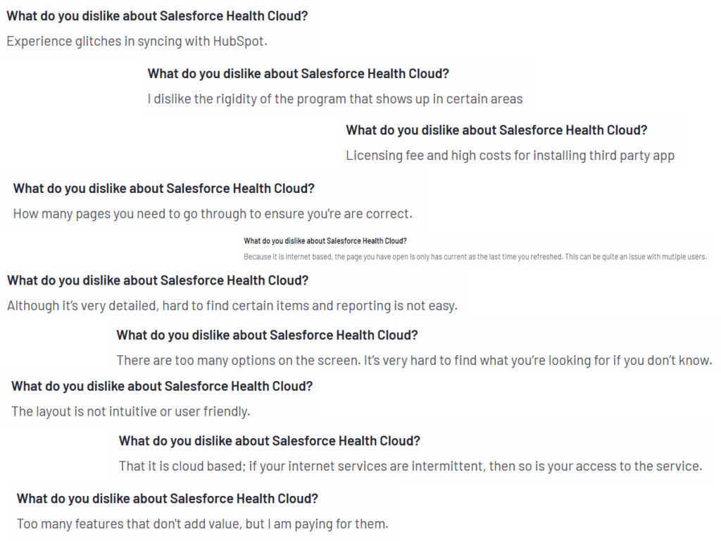salesforce health cloud reviews